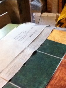 Nello studio dell'artista