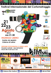 La locandina della prima edizione del Cisterna Film Festival